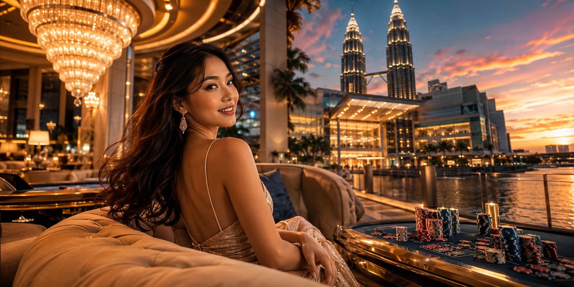 Online casino Baccarat game display at 2070 Kuala Lumpur